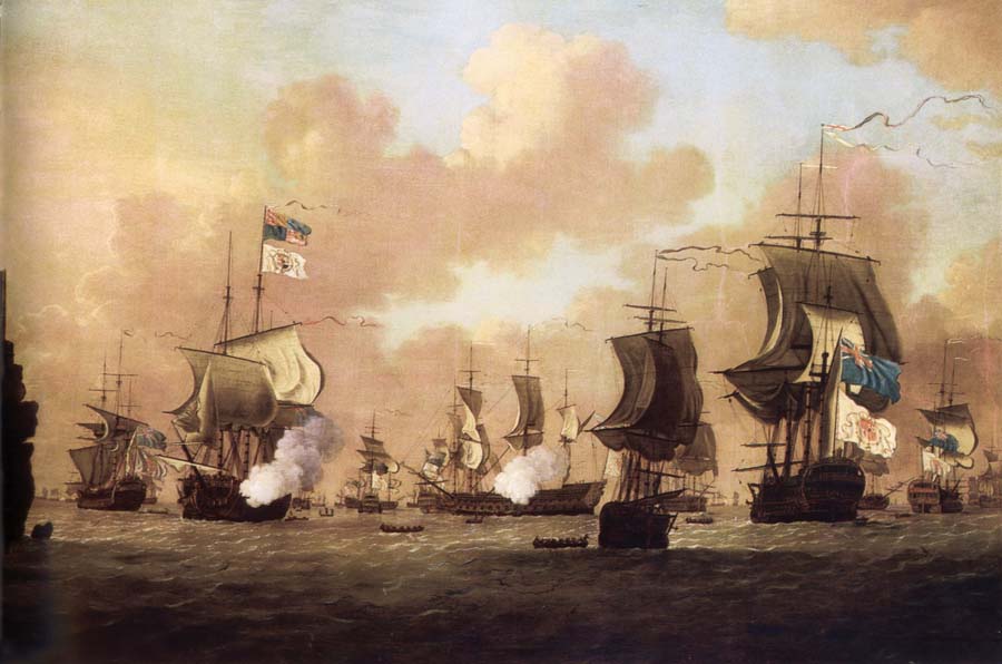 The Surrender of the Spanish Fleet to the British at Havana